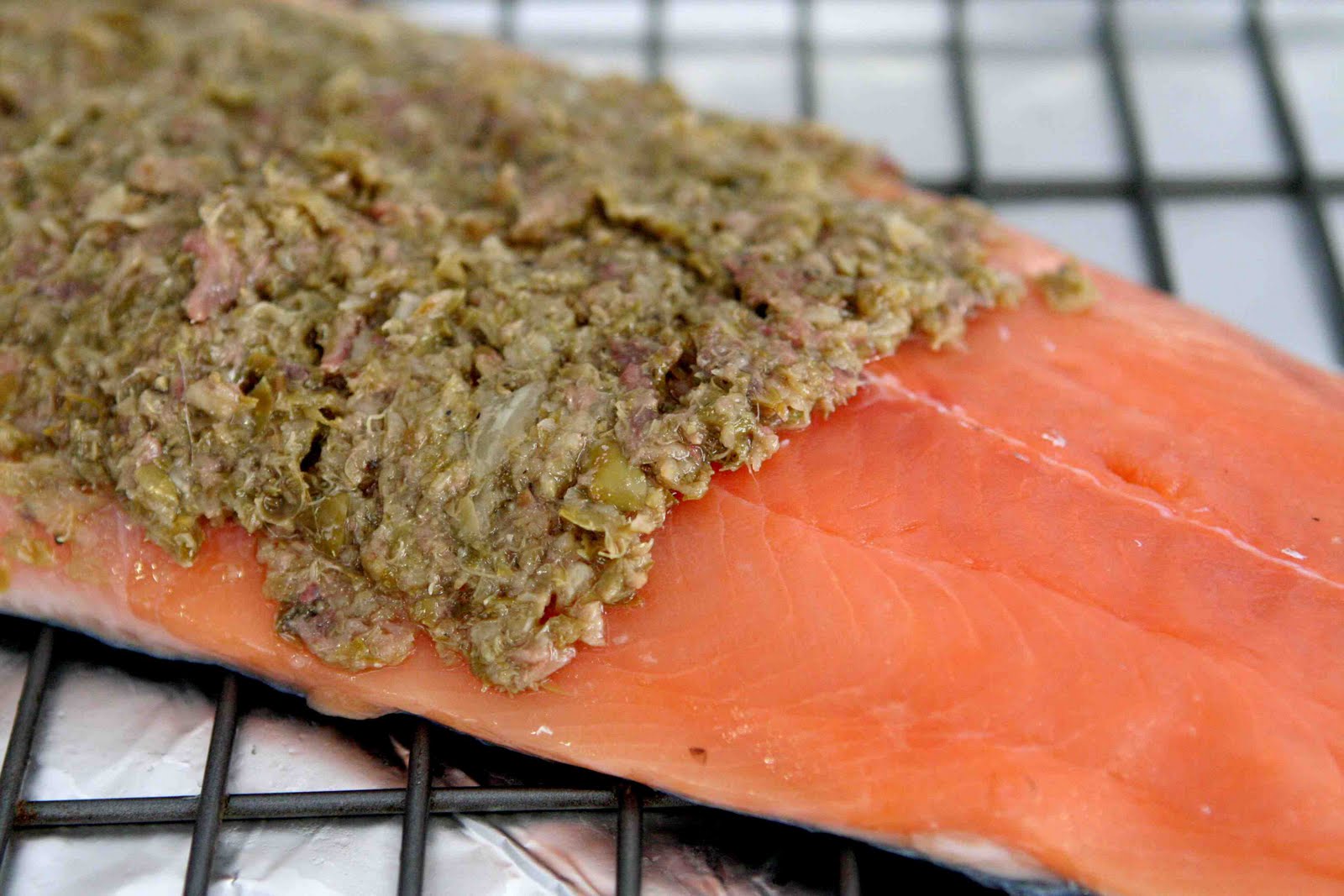 The Young Tongue Salmon, Capers, and Anchovies