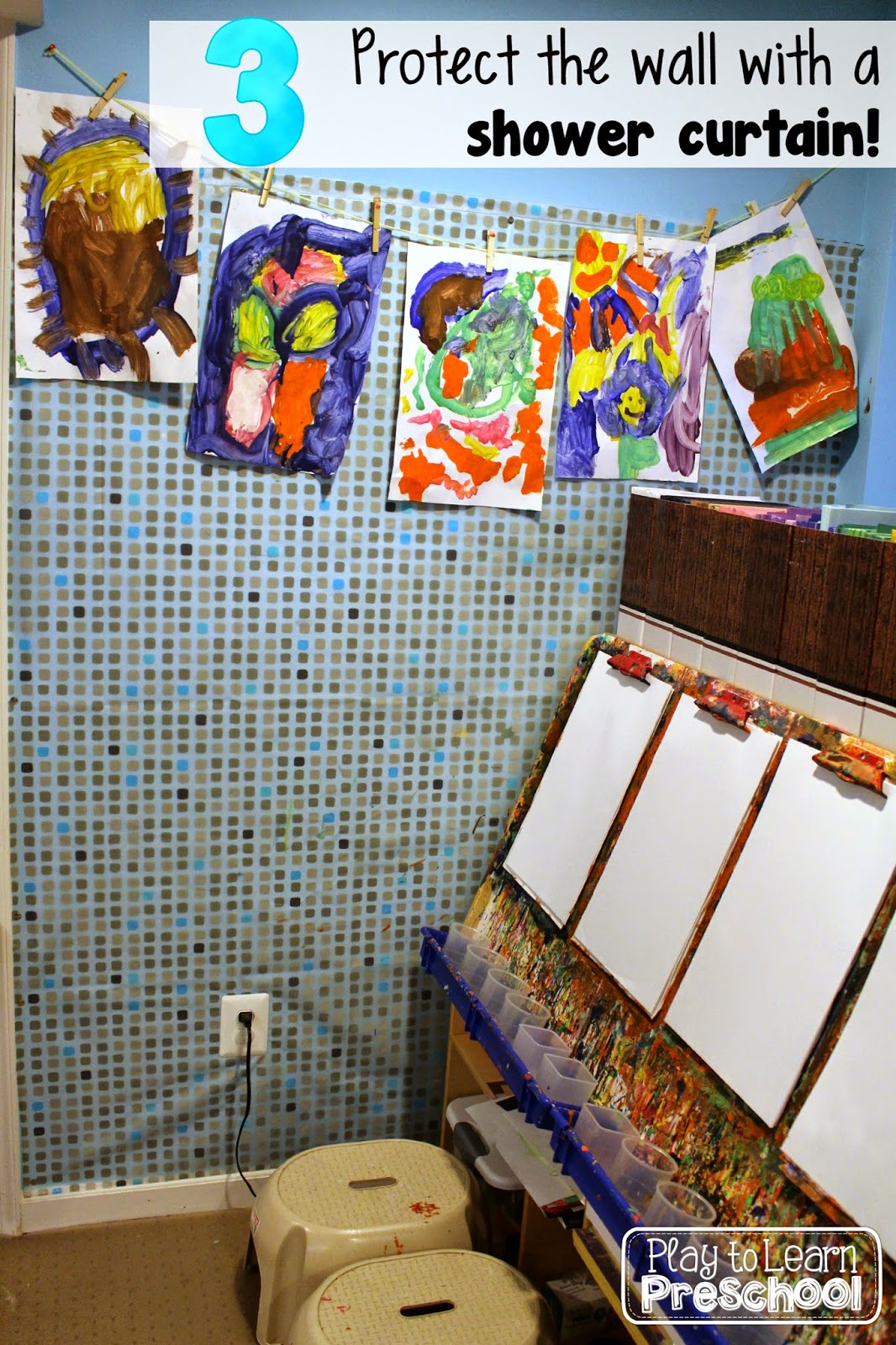 Play to Learn Preschool: Managing the Art Easel