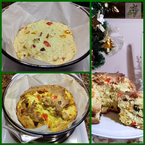 Panetone Vegano o Pan Dulce de Navidad. Pan Dulce de Navidad o Panetone Vegano.