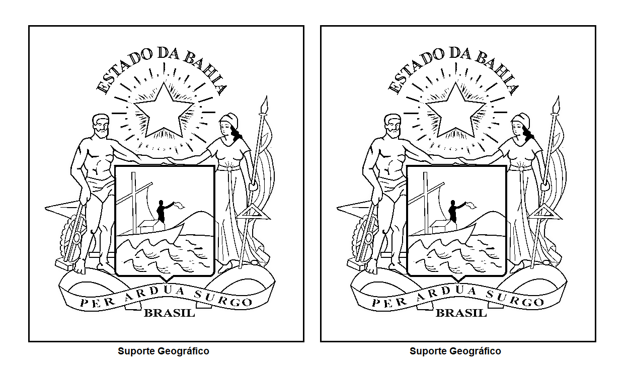 Brasão da Bahia para colorir II