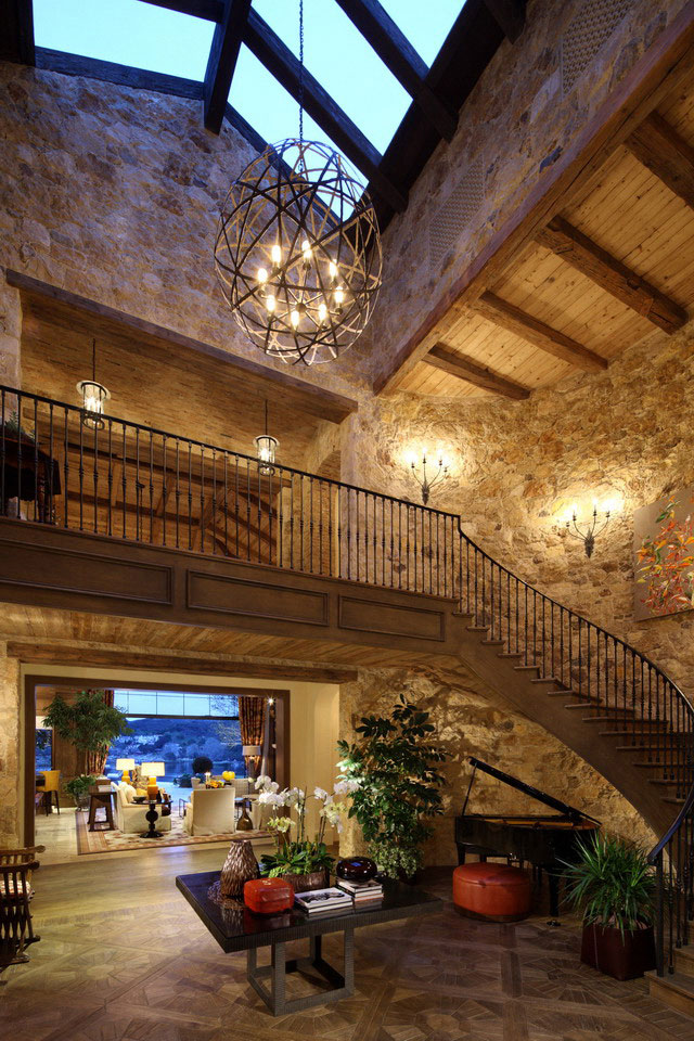 Stairs of Luxury Villa Del Lago