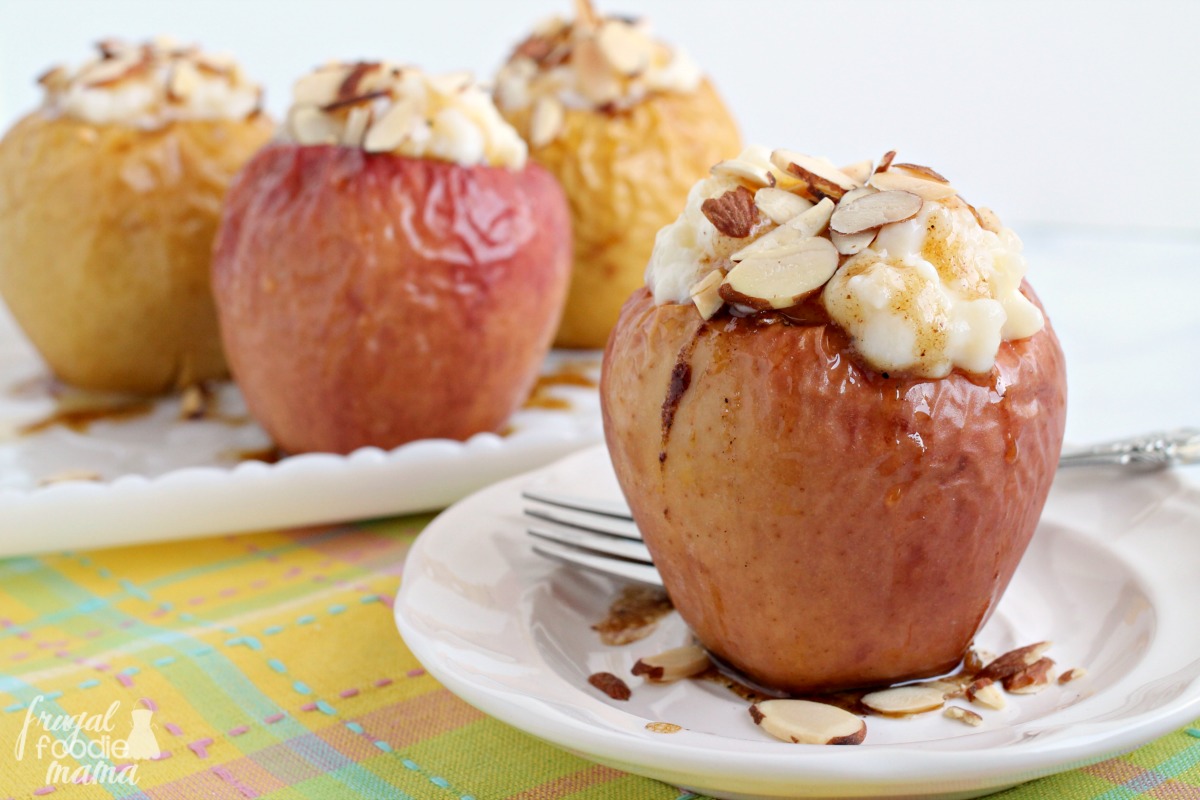 Frugal Foodie Mama Tapioca Stuffed Chai Spice Baked Apples