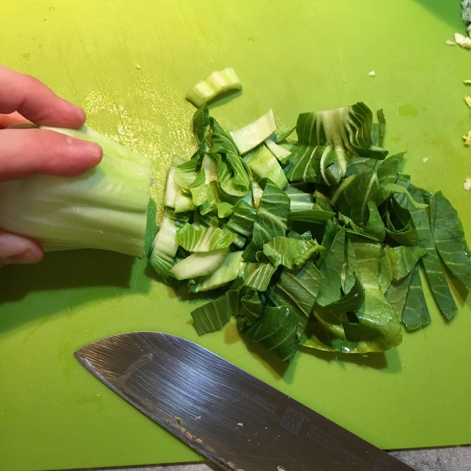 Ein Stück heile Welt : Pak Choi mit Sesam und Glasnudeln