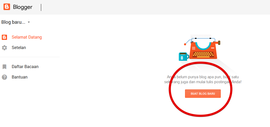 menu utama blogger atau blogspot menu utama blogger atau blogspot