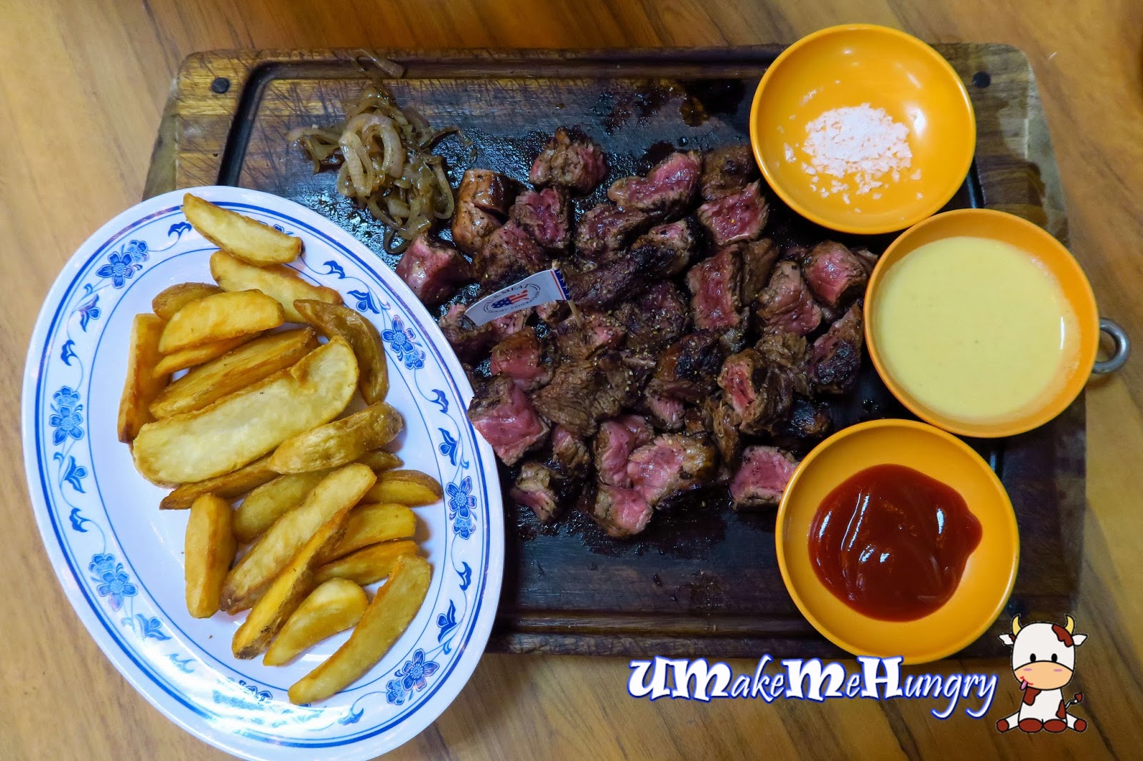 US Black Angus Ribeye with Fried Rice (600g)