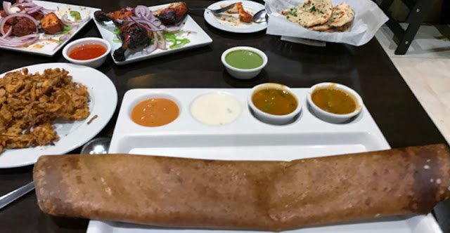 Dosa, Chicken Tikka, Tandoori Chicken