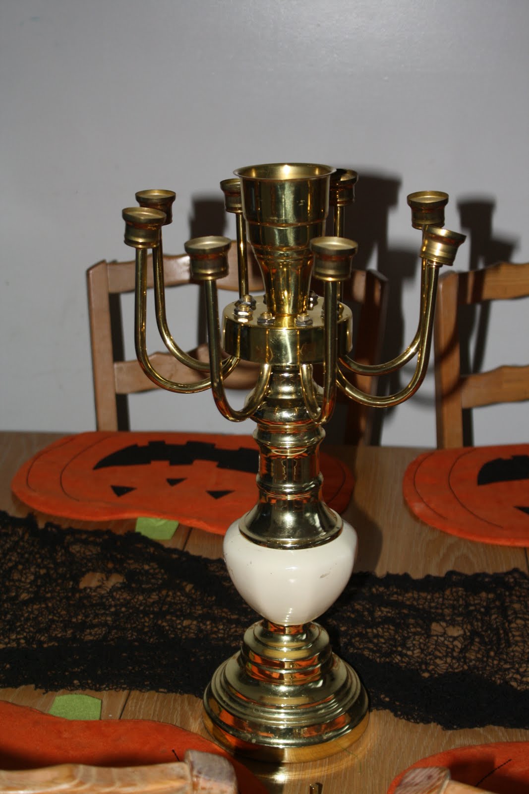 Mommy's Share... Halloween Candelabra