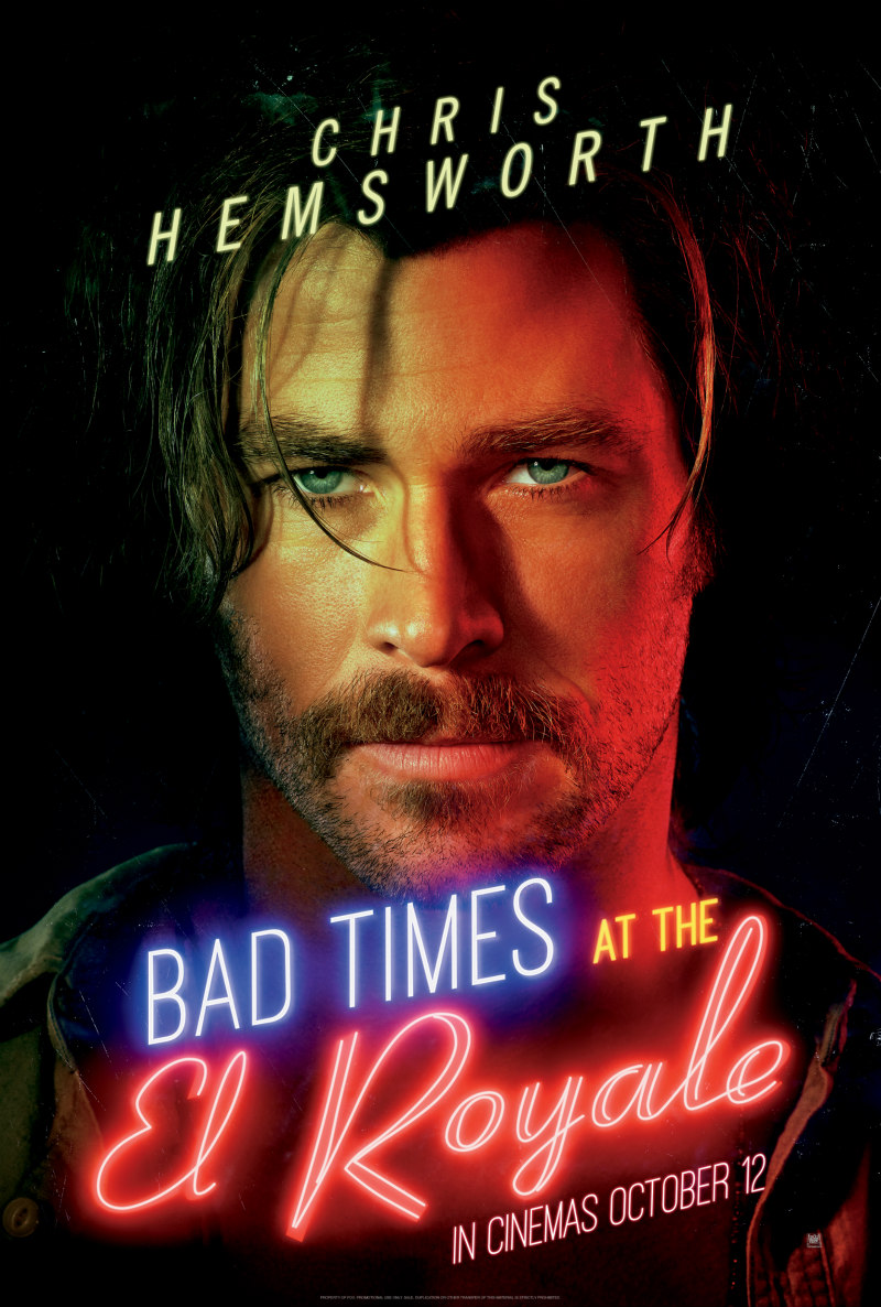 BAD TIMES AT THE EL ROYALE poster chris hemsworth