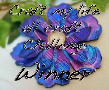 I'm one of the winners of Craft My Life Dec-Jan Challenge!