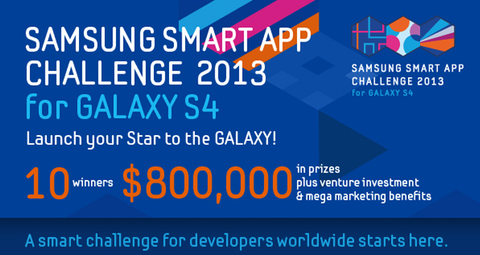 the Galaxy S4,Samsung equips a contest application development 800 000 $