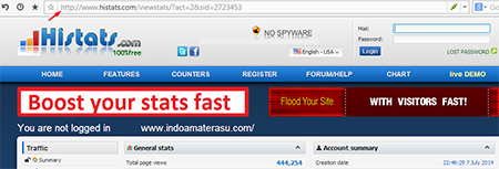 Cara Mencantumkan Link Traffict Histats Di Footer Blog - jppjr