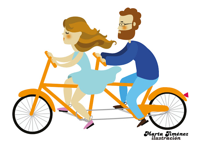 Marta Jiménez ilustración salamanca bici