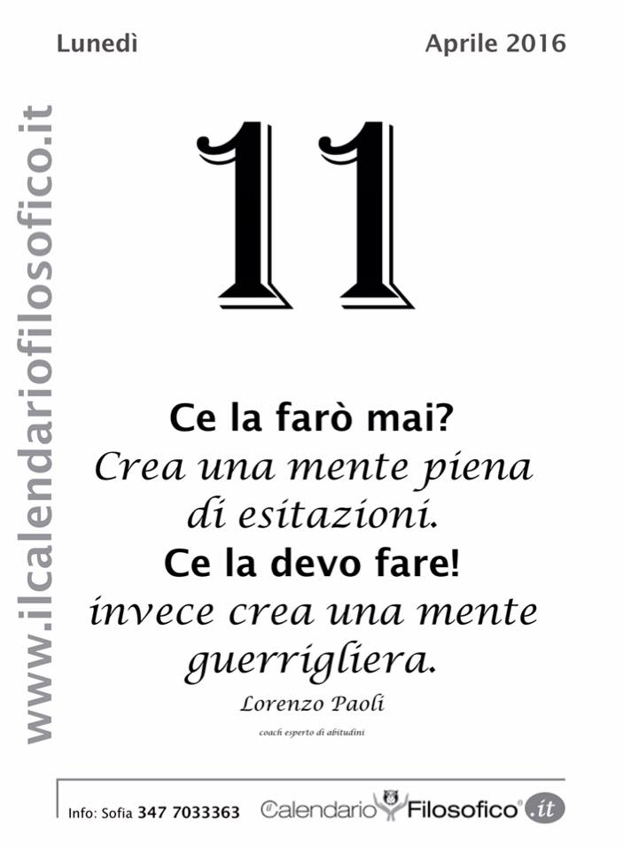 Eolie News Frase Del Giorno Dal Calendario Filosofico
