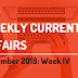 Weekly Current Affairs December 2018: Week IV