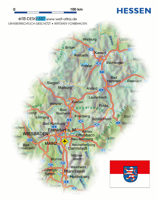 Karte der Provinz Hessen | Karte von Deutschland Stadt Regionalen Politisch