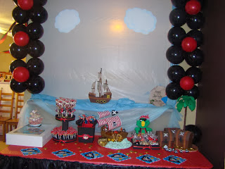 dessert table