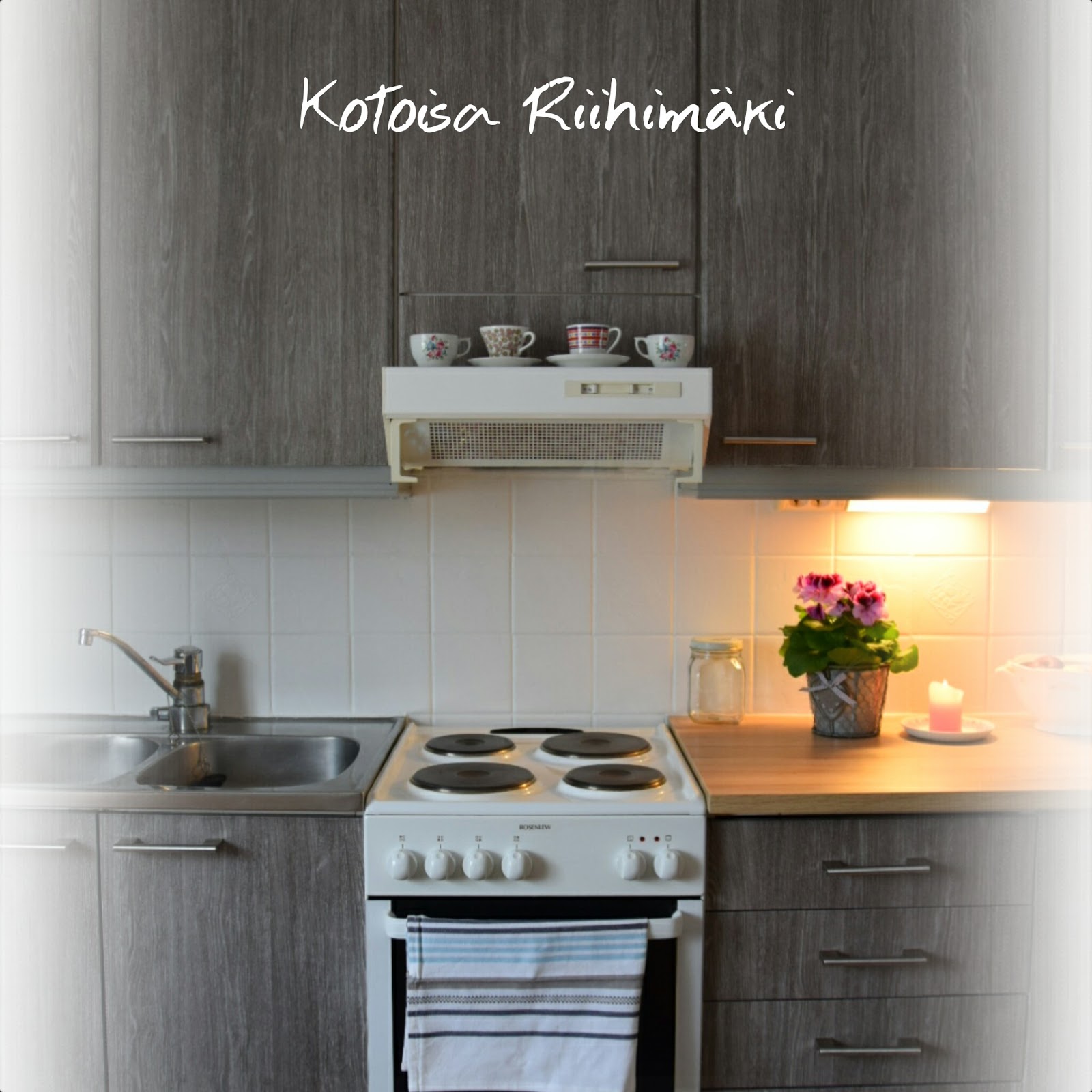 Kotoisa Riihimäki DIY uudistettu keittiö dc fix muovilla Kotoisa Riihimäki DIY uudistettu keittiö dc fix muovilla