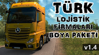 ETS 2 - Turkish Logistics Companies Paint Jobs Pack v1.4 ets 2 turkish logistics companies paint jobs pack v1.4