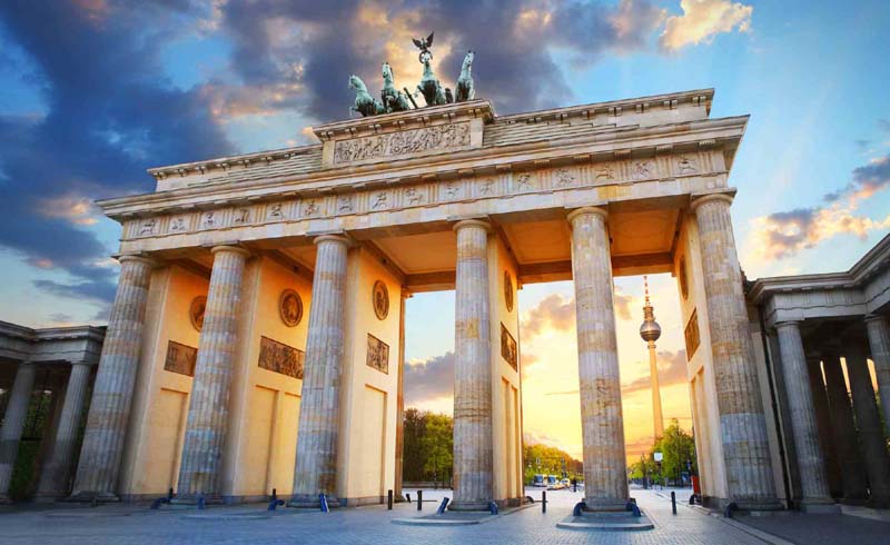 Brandenburg Gate at Sunset