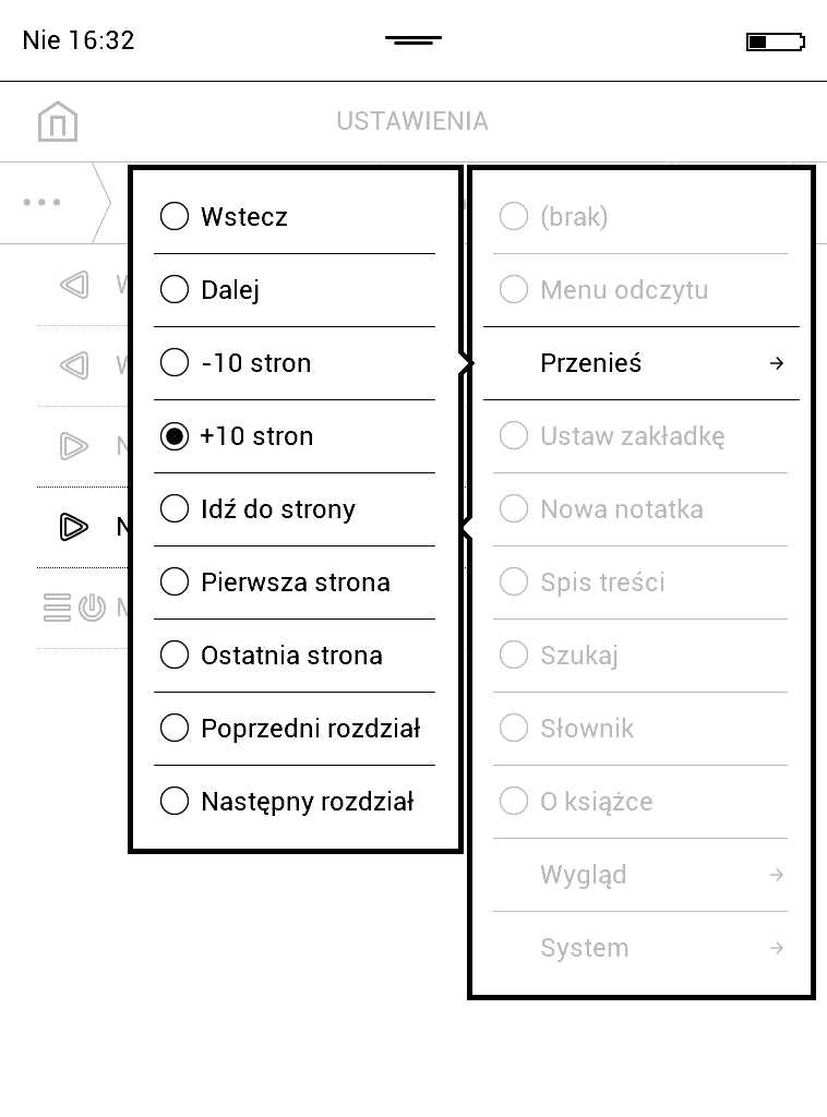 Mapowanie klawiszy w układzie EPUB FB2 na czytniku PocketBook Aqua 2