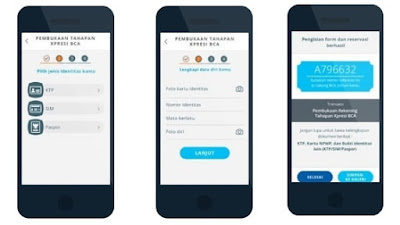 7 Langkah Cara Buka Tabungan BCA dari Rumah Pakai Applikasi Gambar 2 Pilih identitas diri dan lengkapi data eBranch BCA