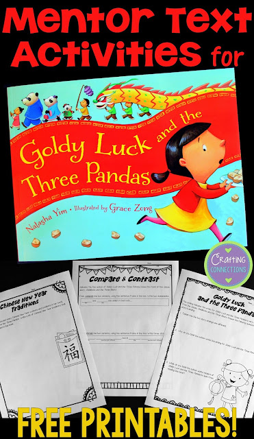 Goldy Luck and the Three Pandas- Mentor Text for comparing and contrasting! Includes three FREE printables!
