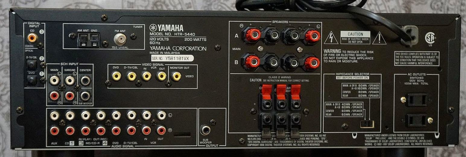 Yamaha HTR-5440 - AV Receiver | AudioBaza