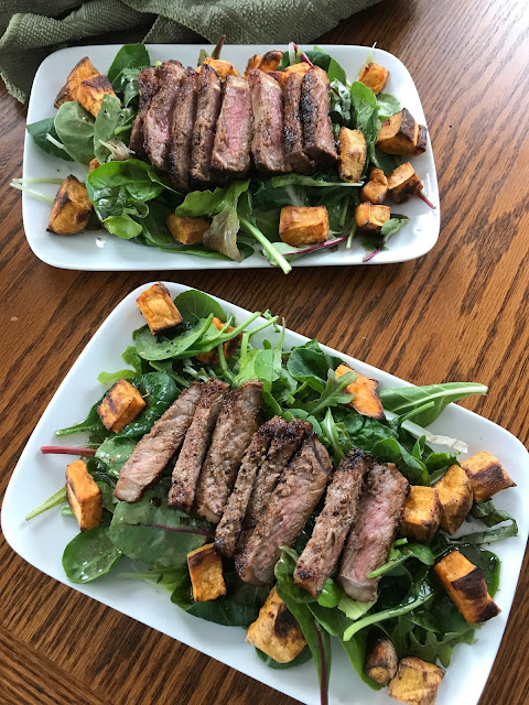 Warm Steak and Sweet Potato Salad