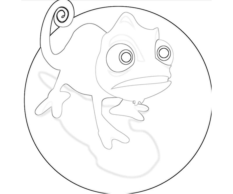 tangled pascal coloring pages - photo #7