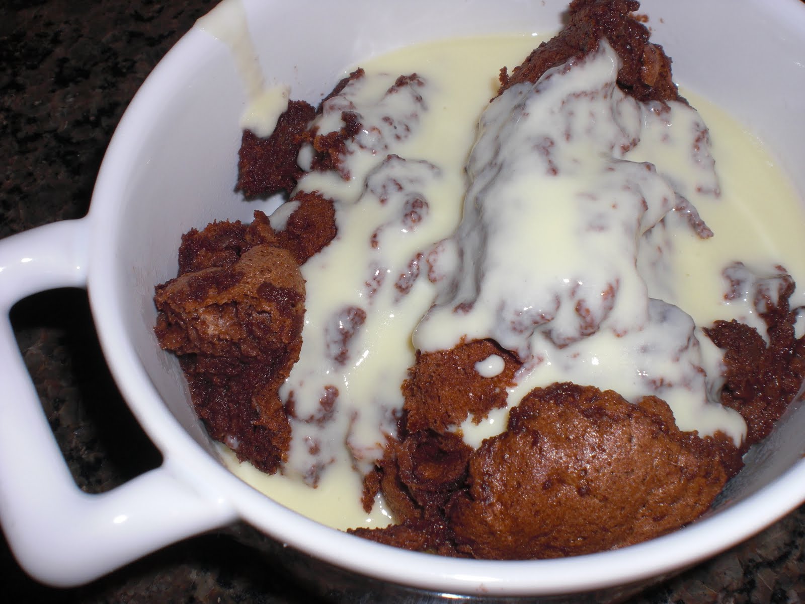 Scott's Cooking Chocolate Souffle with Vanilla Sauce