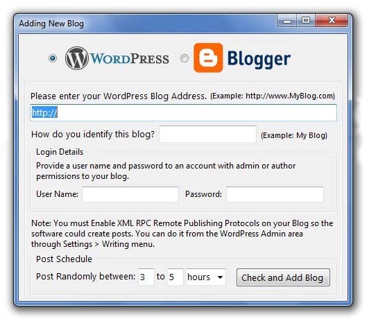 How to do AutoBlogging on Blogger.com ...