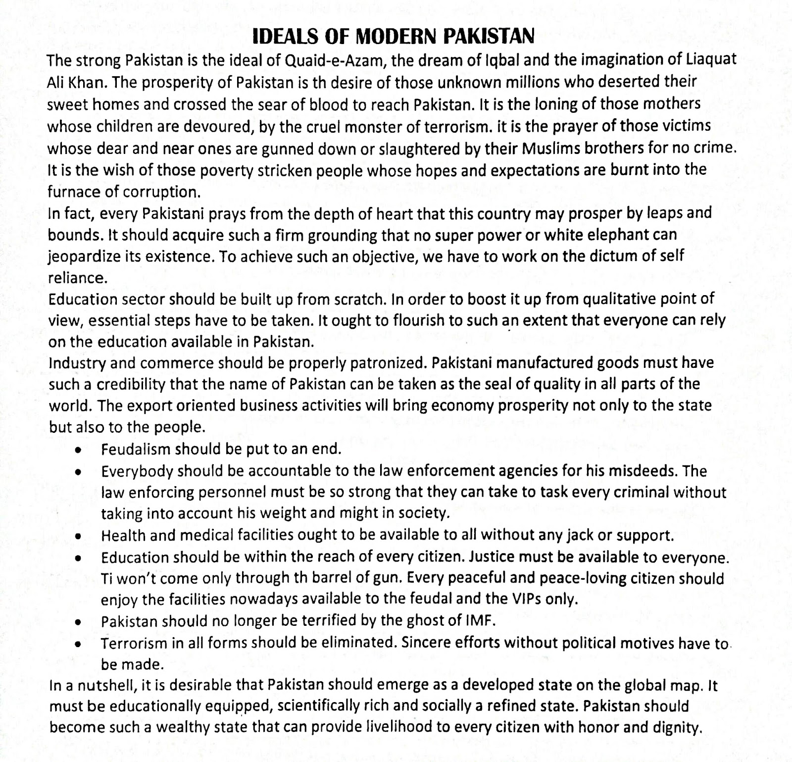 pakistan in 21st century essay pdf
