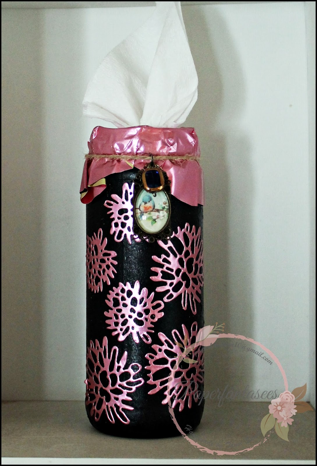 Paper Fantasees The Craft Blog DIY Mason Jar Tissue Holder