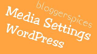 Media Setting WordPress