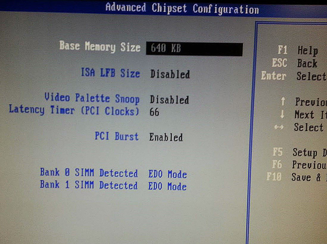 Vintage Computing Gateway 2000 P5100 Boot settings and BIOS