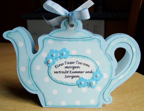 Tueddi`s Kreativkiste: Teekanne Tueddi`s Kreativkiste: Teekanne