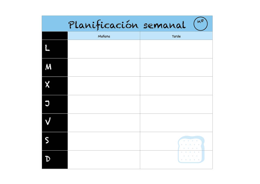 Planificador semanal