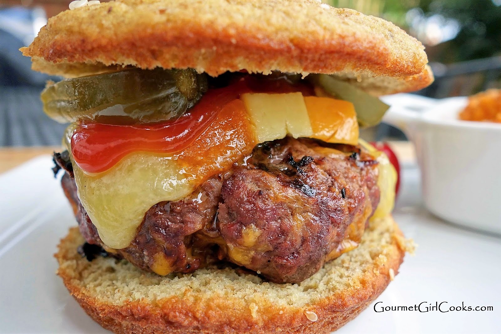 Gourmet Girl Cooks Cheeseburgers in Paradise...on Grainfree Sesame