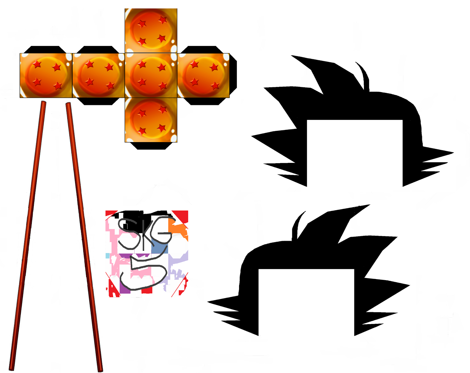 Como hice el papertoy de Goku. Wiki Japon