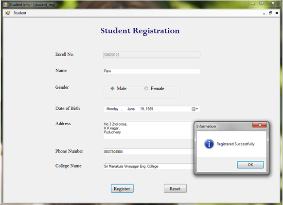 .net programming: Simple Student Information System in C# windows ...