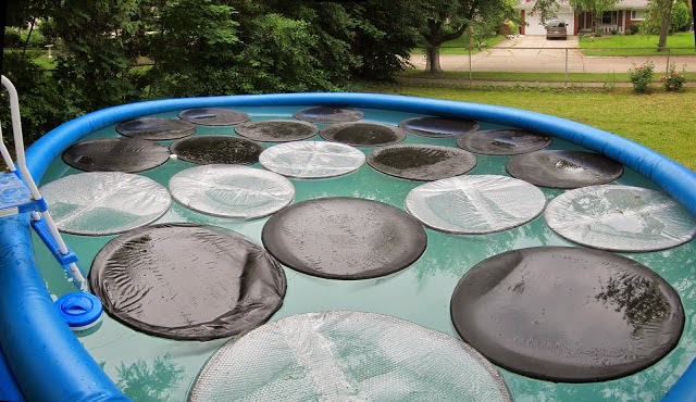 diy pool ring, pool rings, heat rings, sun, warm, cover, diy pool cover, make