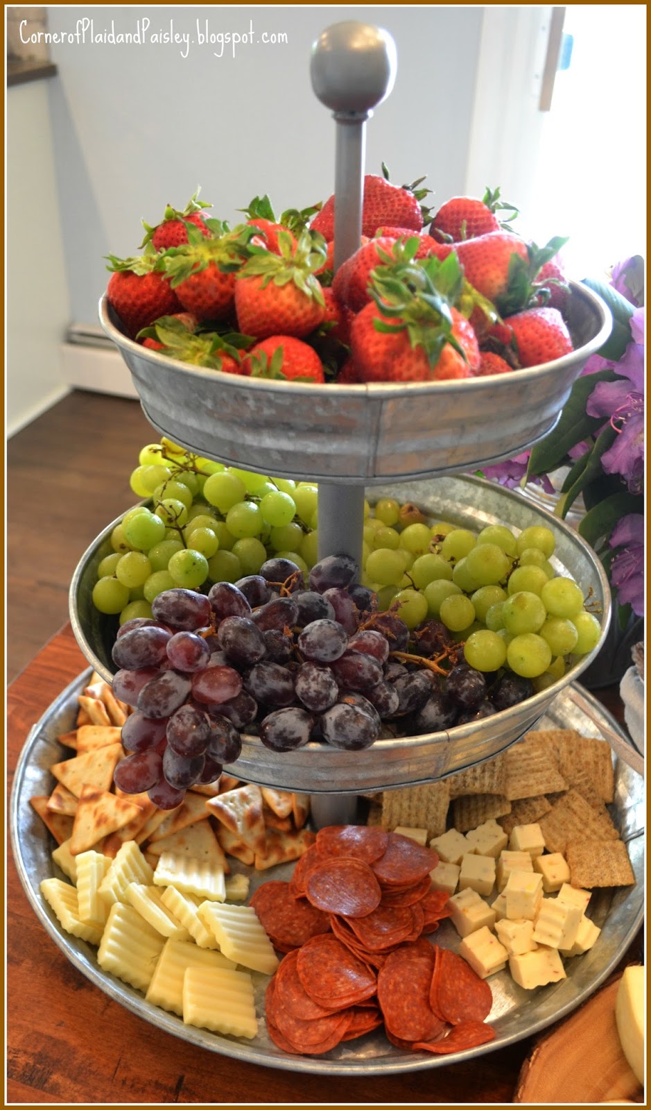 Corner of Plaid and Paisley Creating a Simple Cheese Board Appetizer Table