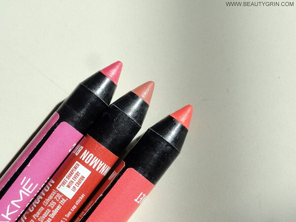 Lakme Enrich Lip Crayons in Mauve Magic, Peach Magnet and Cinnamon Brown | Review, Swatches, Price Online in India
