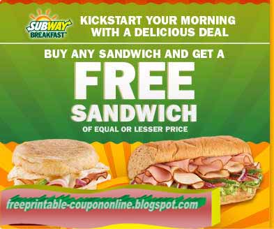 Subway sandwich coupons april 2019