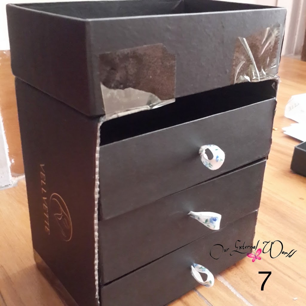 DIY Makeup Storage Box Tutorial Using Old Boxes