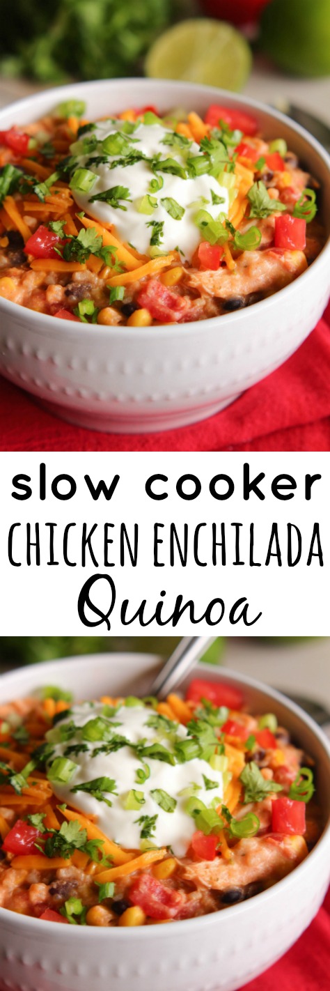 Eat Cake For Dinner: Slow Cooker Chicken Enchilada Quinoa