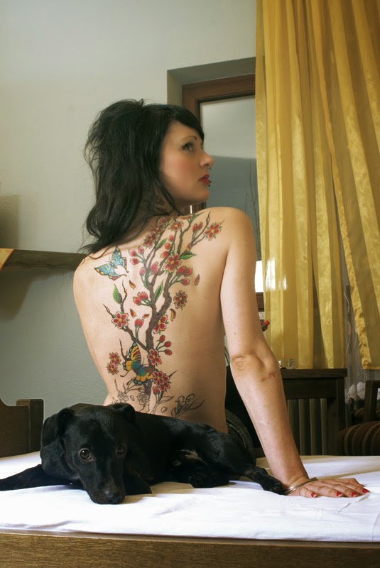 back tattoo art girl images