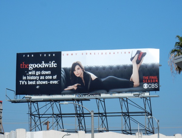 The Good Wife 2016 Emmy billboard Good Wife 2016 Emmy billboard