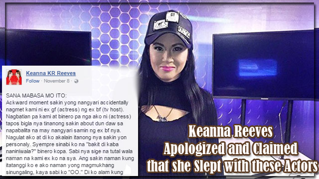 Keanna Reeves Apologized and Claimed that she Slept with these Actors Keanna Reeves Apologized and Claimed that she Slept with these Actors