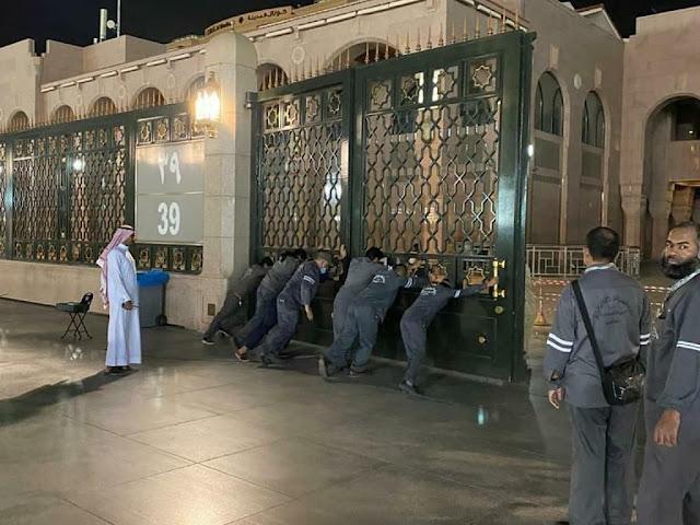 Masjid Nabawi ditutup akibat Corona Masjid Nabawi ditutup akibat Corona